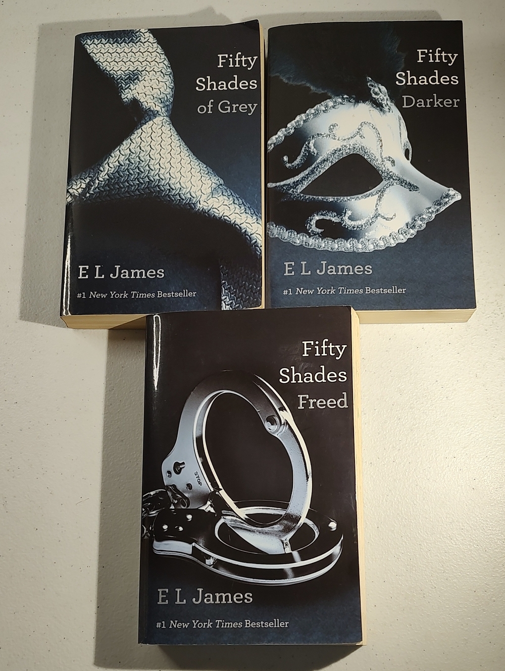 Fifty Shades Of Grey, 50 Shades Darker, 50 Shades Freed  In Good Used Condition